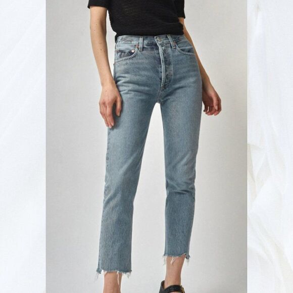 AGOLDE Riley High Rise Straight Crop Jeans - Picture 5 of 15